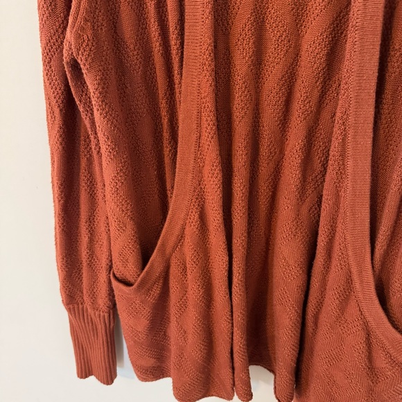 Rust Open-Front Cardigan Sweater - Picture 4 of 4
